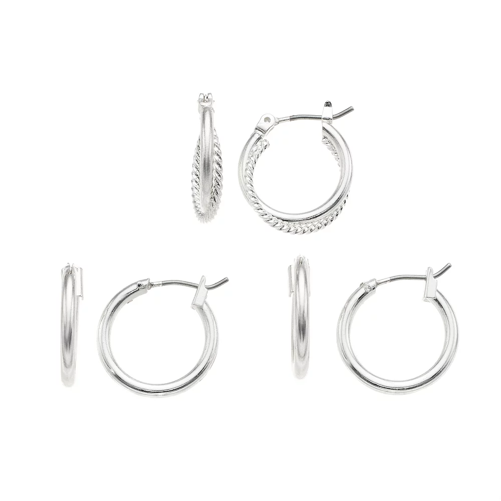 Sonoma Goods For Life™ Nickel Free Hoop Earring Set