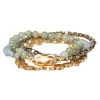 Sonoma Goods For Life® Gold Tone & Gray Tones Beaded Stretch Bracelet Set -Sonoma Goods For Life Women 4574190