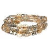 Sonoma Goods For Life® Jet Tone & Gold Tone Beaded Stretch Bracelet Set -Sonoma Goods For Life Women 4574191