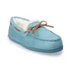 Women's Sonoma Goods For Life® Recycled Faux Suede Moccasin Slippers -Sonoma Goods For Life Women 4797537 Sutton Blue
