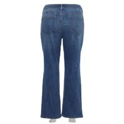 Plus Size Sonoma Goods For Life® Elastic-Waist Curvy Mid-Rise Bootcut Jeans -Sonoma Goods For Life Women 4990173 ALT