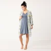 Maternity Sonoma Goods For Life® Nursing Nightgown & Robe Set -Sonoma Goods For Life Women 5145129 Blue Floral
