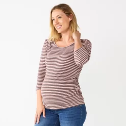 Maternity Sonoma Goods For LifeĀ® Essential Scoopneck Tee