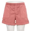 Plus Size Sonoma Goods For Life® Easy Pull-On Utility Shorts -Sonoma Goods For Life Women 5239300 Rose