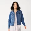 Petite Sonoma Goods For Life® Jean Jacket 2 Petite Sonoma Goods For Life® Jean Jacket -Sonoma Goods For Life Women 5245182 Medium Wash