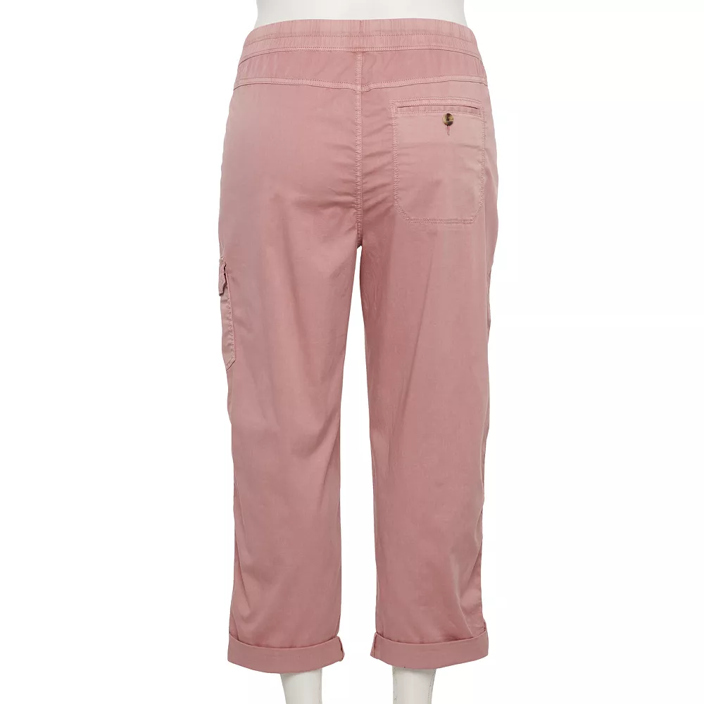 Plus Size Sonoma Goods For Life® Comfort Waist Utility Capri Pants 3 Plus Size Sonoma Goods For Life® Comfort Waist Utility Capri Pants - Image 2