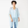 Women's Sonoma Goods For Life® Open Weave Ruana -Sonoma Goods For Life Women 5291757 Mystic Creek