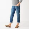 Maternity Sonoma Goods For Life® Over-the-Belly Girlfriend Crop Jeans -Sonoma Goods For Life Women 5355750 Medium Wash