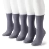 Women's Sonoma Goods For Life® 5-Pack Roll Top Crew Socks -Sonoma Goods For Life Women 5497545 Gray Marl