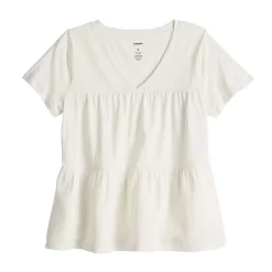 Women's Sonoma Goods For Life® Tiered V-Neck Top -Sonoma Goods For Life Women 5508144 ALT5