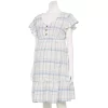 Maternity Sonoma Goods For Life® Flutter-Sleeve Tiered Dress -Sonoma Goods For Life Women 5549577 Blue Plaid