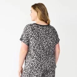 Plus Size Sonoma Goods For Life® Essential Short Sleeve Pajama Top 5 Plus Size Sonoma Goods For Life® Essential Short Sleeve Pajama Top -Sonoma Goods For Life Women 5553637 ALT