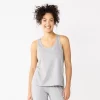 Women's Sonoma Goods For Life® Essential Pajama Tank Top -Sonoma Goods For Life Women 5558709 Heather Gray