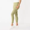 Women's Sonoma Goods For Life® Weekender High-Waisted 7/8 Leggings -Sonoma Goods For Life Women 5576868 Olive Texture