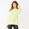 Women's Sonoma Goods For Life® Diamond Stitch Pullover Sweater -Sonoma Goods For Life Women 5579763 Morning Green