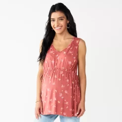 Maternity Sonoma Goods For LifeĀ® Knot Side Babydoll Top