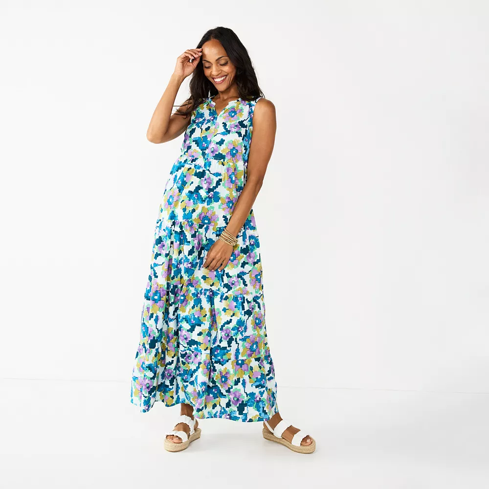 Women's Sonoma Goods For Life® Tiered Maxi Dress 3 Women's Sonoma Goods For Life® Tiered Maxi Dress