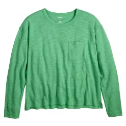 Women's Sonoma Goods For Life® Long Sleeve Pocket Tee -Sonoma Goods For Life Women 5585375 ALT5