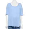 Women's Sonoma Goods For Life® Relaxed Scoopneck Tee -Sonoma Goods For Life Women 5596588 Light Blue
