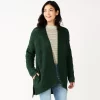 Women's Sonoma Goods For Life® Plush Cardigan -Sonoma Goods For Life Women 5597627 Pine Green