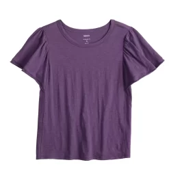 Women's Sonoma Goods For Life® Seamed Flutter Sleeve Top -Sonoma Goods For Life Women 5611922 ALT5
