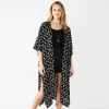 Women's Sonoma Goods For Life Ikat Burnout Long Tacked Ruana