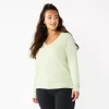 Women's Sonoma Goods For Life® Everyday V-Neck Long Sleeve Tee