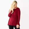 Maternity Sonoma Goods For Life® Long Sleeve Empire Waist Top 1 Maternity Sonoma Goods For Life® Long Sleeve Empire Waist Top -Sonoma Goods For Life Women 5635424 Maroon
