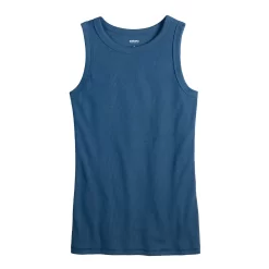 Women's Sonoma Goods For Life® Slim Fit High Neck Rib Tank -Sonoma Goods For Life Women 5651280 ALT5