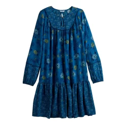 Women's Sonoma Goods For Life® Printed Long Sleeve Dress -Sonoma Goods For Life Women 5657674 ALT5