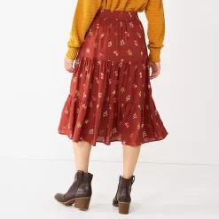 Women's Sonoma Goods For Life® Tiered Maxi Skirt -Sonoma Goods For Life Women 5664691 ALT