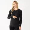 Maternity Sonoma Goods For Life® Fitted Puff Sleeve Sweater -Sonoma Goods For Life Women 5666269 Black