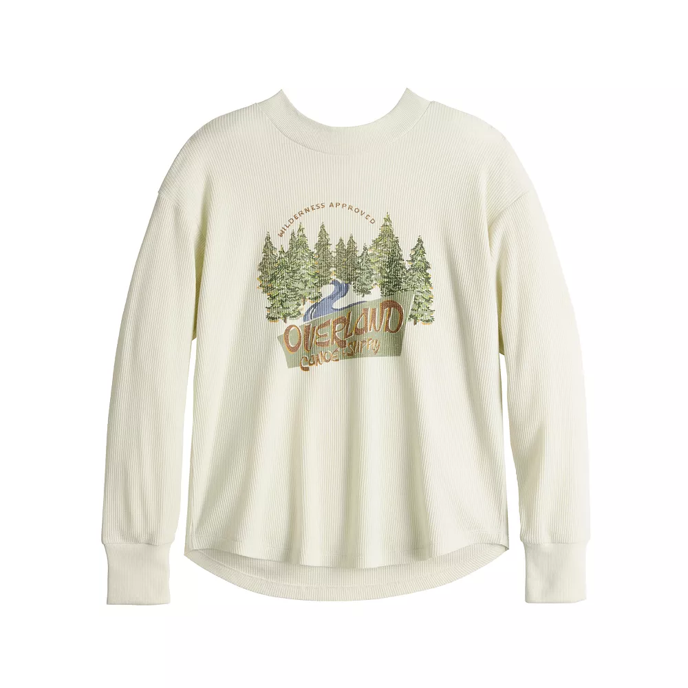 Women's Sonoma Goods For Life® Mockneck Waffle Top 6 Women's Sonoma Goods For Life® Mockneck Waffle Top - Image 4