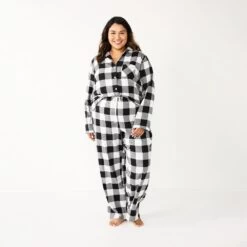 Plus Size Sonoma Goods For Life® Flannel Pajama Shirt & Pajama Pants Sleep Set -Sonoma Goods For Life Women 5677717 ALT2