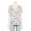 Women's Tall Sonoma Goods For Life® Everyday V-Neck Tee -Sonoma Goods For Life Women 5686285 Ivory Quilt