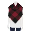 Women's Sonoma Goods For Life® Buffalo Triangle Scarf -Sonoma Goods For Life Women 5731415 Black Red