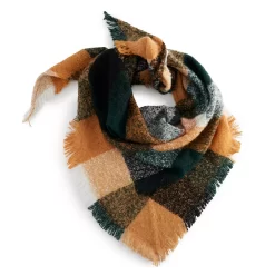 Women's Sonoma Goods For Life® Boucle Plaid Triangle Scarf -Sonoma Goods For Life Women 5731417 ALT