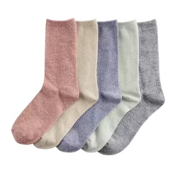 Sonoma Goods For Life® 5 Pack Marl Crew Socks -Sonoma Goods For Life Women 5743826 ALT