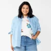 Plus Size Sonoma Goods For Life® Relaxed Button Down Shirt