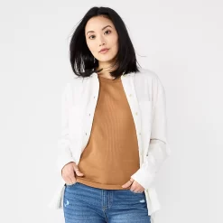 Women's Sonoma Goods For LifeĀ® Relaxed Button Down Shirt