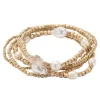 Sonoma Goods For Life® Pearl & Beaded Multi Stretch Bracelet 5 Pack -Sonoma Goods For Life Women 5783323