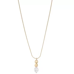 Sonoma Goods For Life® Chain With Casted Metal & Pearl Drop Pendant Necklace