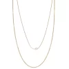 Sonoma Goods For Life® 2 Row Multi Chain With Single Pearl Station Necklace