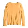 Women's Sonoma Goods For Life® Adaptive & Easy Dressing Everyday Long Sleeve Top -Sonoma Goods For Life Women 5816132 Texture Gold