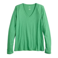 Women's Sonoma Goods For Life® Everyday Adaptive & Easy Dressing V-Neck Long Sleeve Top 10 Women's Sonoma Goods For Life® Everyday Adaptive & Easy Dressing V-Neck Long Sleeve Top -Sonoma Goods For Life Women 5816145 ALT5