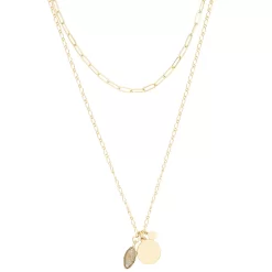 Sonoma Goods For Life® 2 Row Semi Charm Long Necklace