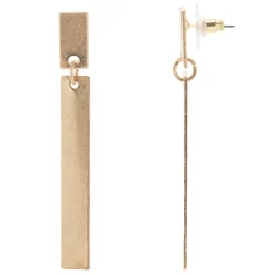 Sonoma Goods For Life® Gold Tone Linear Bar Drop Earrings