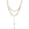 Sonoma Goods For Life® Gold Tone 3 Row Multi Beaded Y Necklace -Sonoma Goods For Life Women 5831497