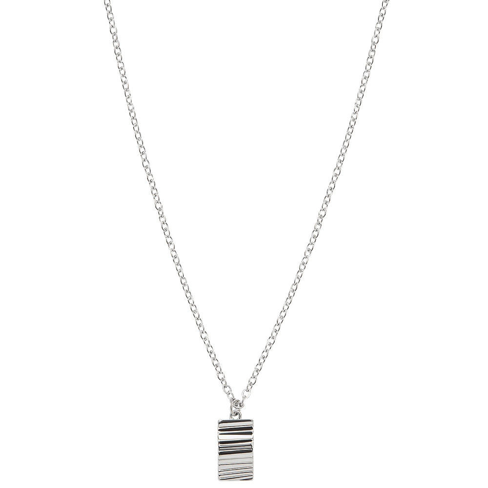 Sonoma Goods For Life® Rhod Wavy Textured Bar Pendant Necklace 3 Sonoma Goods For Life® Rhod Wavy Textured Bar Pendant Necklace