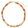 Sonoma Goods For Life® Gold Tone Metal & Warm Multi Colored Resin Links Necklace -Sonoma Goods For Life Women 5841592